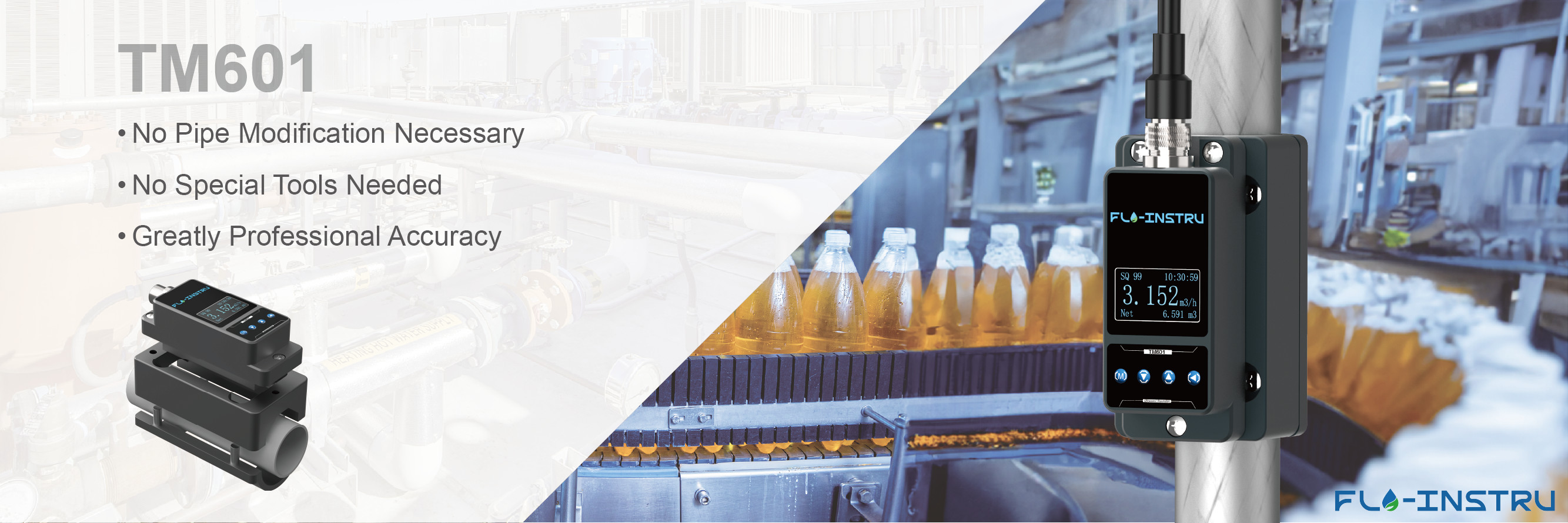 کیفیت اندازه گيري جريان فوق صوتي با چسب کارخانه